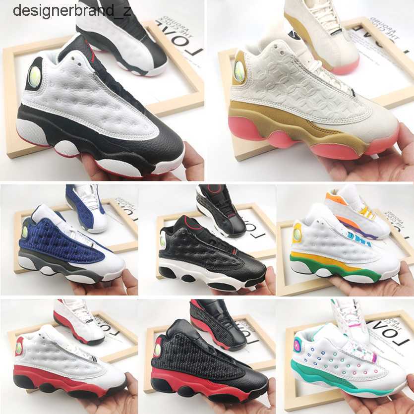 

TopQuality Baby Jumpman 13 Kids Basketball Shoes Big Boys Youth Children Athletic 13s Sports Girls White Black Chaussures Zapatos 550L