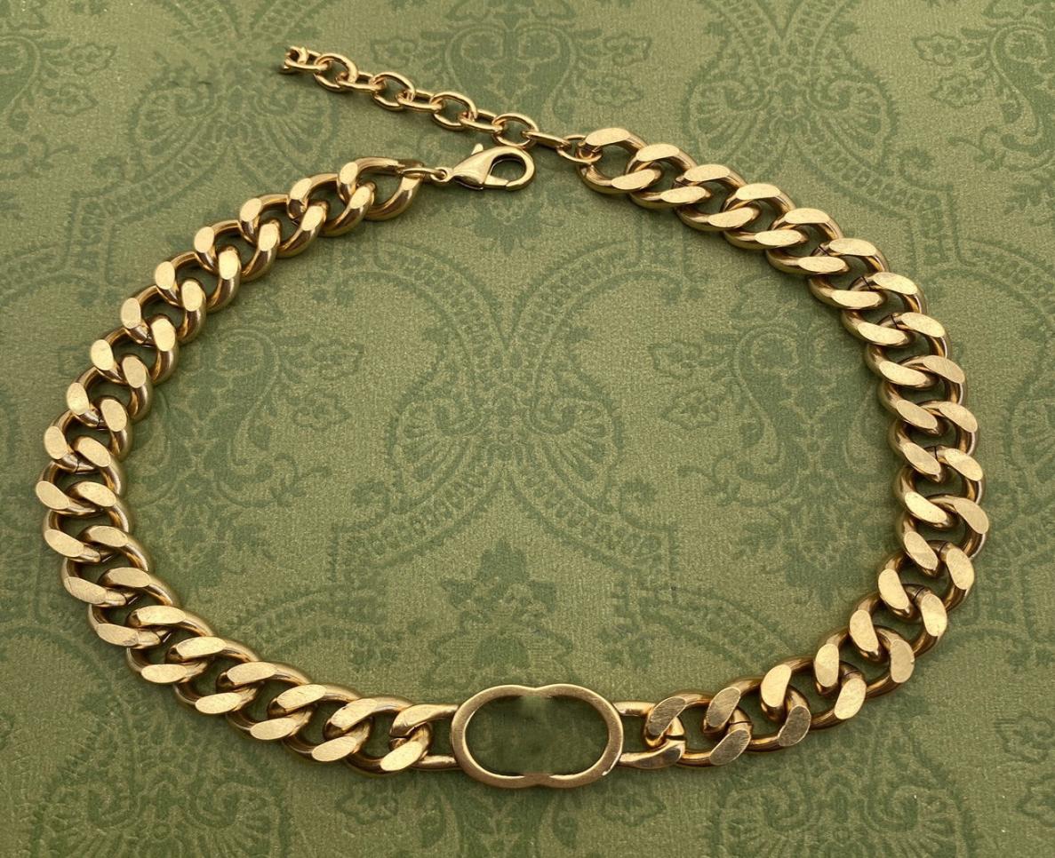

Designer Necklaces Cuban Choker Necklace Collares Punk Vintage Chunky Thick Link Chain for Women New Year Jewelry Accessories doub8980245