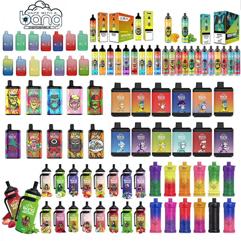 

Authentic Bang Bar Disposable E cigarette vape pen BC5000 ,XXL 6000 King 7000 puffs 8000 9000 10k puff Recharge battery vapor devices 15ml 20ml prefilled pod mesh coil