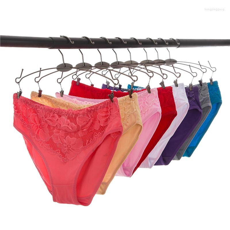 

Women's Panties #2121 Arrival Underwear Women Cotton With Lace Briefs, Purple