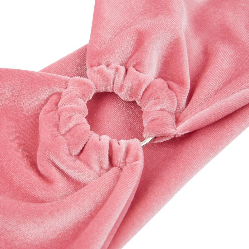 

Casual Dresses Women Beach Dress Neck-Hanging Lace Up Sleeveless Ring Wrapped Slimming Summer Backless Midi