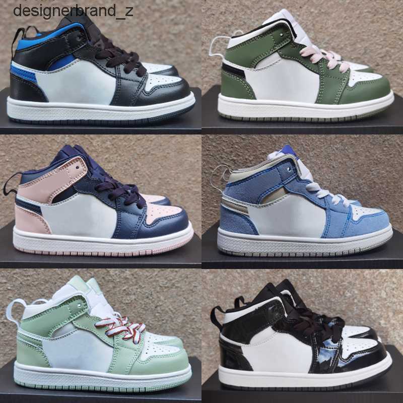 

Jumpman 1 Mid basketball shoes kids youth students sneaker big child Junior toddler casual sport shoes skateboard trainers retro sneakers US 11O5, As photo 4