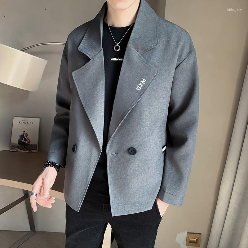 

Men's Suits Classic Designer Mens Blazer Jackets Plus Size 3XL Double Breasted Men Suit Coat Fashion Business British Costume Homme, Coffee