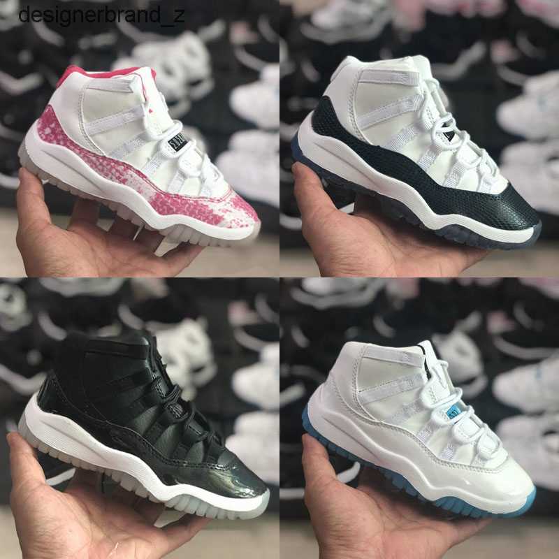 

Kids Jumpman 11 11s Space Jam Bred Concord Gym Red Basketball Shoes Children Boy Girls Retro White Pink Snakeskin Midnight Navy Sneakers 3SMD, As photo 7