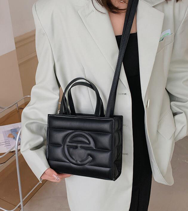 

Designer teefarTote bag Bags Fashion shoulder bag Pu Leather Handbag Womens Purse Crossbody TF008, Red