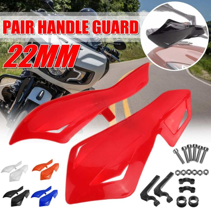 

All Terrain Wheels Parts 2PCS/Pair Motorcycle 22mm Hand Guard Handguard Protector Universal Carbon Pattern Falling For Dirt Bike Street