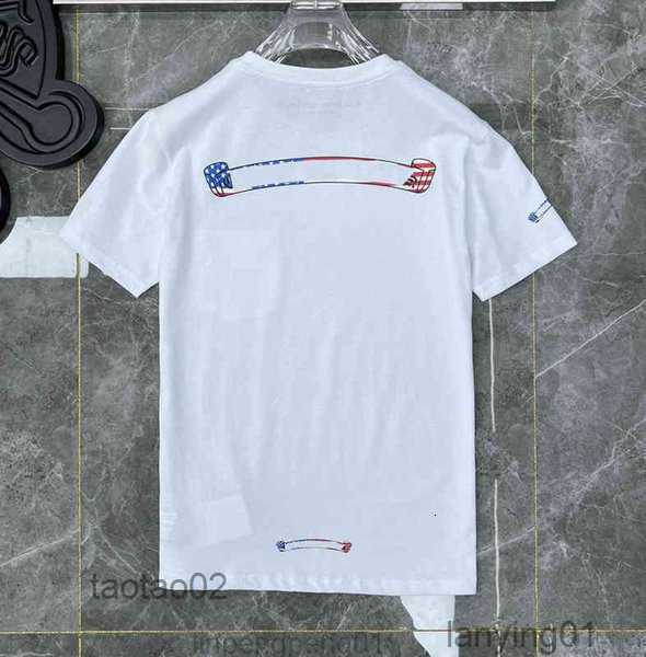 

Men' T-shirts Designer Mens Classic Ch t Shirts Chromes Quality Short Sleeves Summer Letter Sanskrit Cross Print Sweatshirts2see, 21