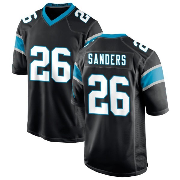 

26 Miles Sanders Carolinas Football Jerseys Panther Alternate Blue White Black Men Women Youth, As
