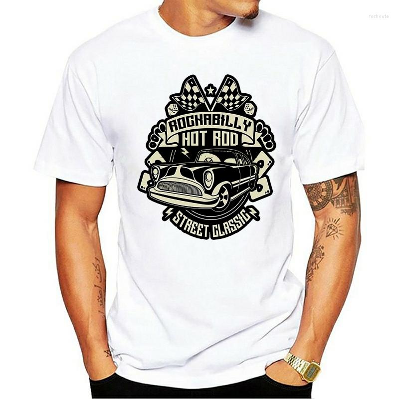 

Men's T Shirts 2023 Fashion Est Men Funny Mens Vintage Rod Rockroll Rockabilly Classic Car Large Black O-neck Cotton, Bulec33956