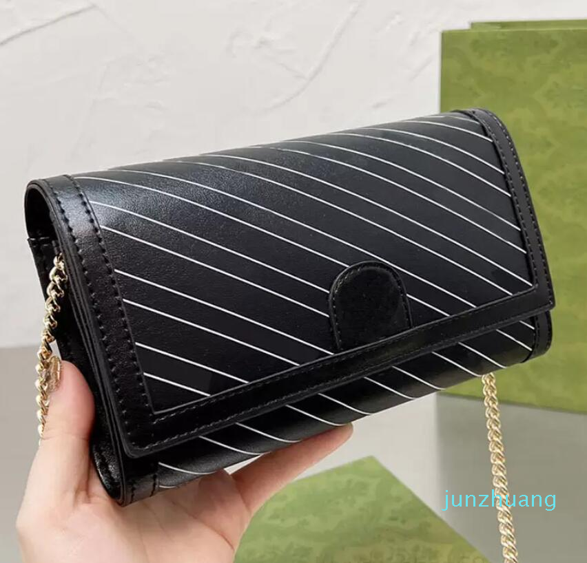 

Handbag Crobody Bags Chain Bag Women Clutch Flap Wallet Card Purse Leather Interior Compartment Zipper Pocket Emboed Letters