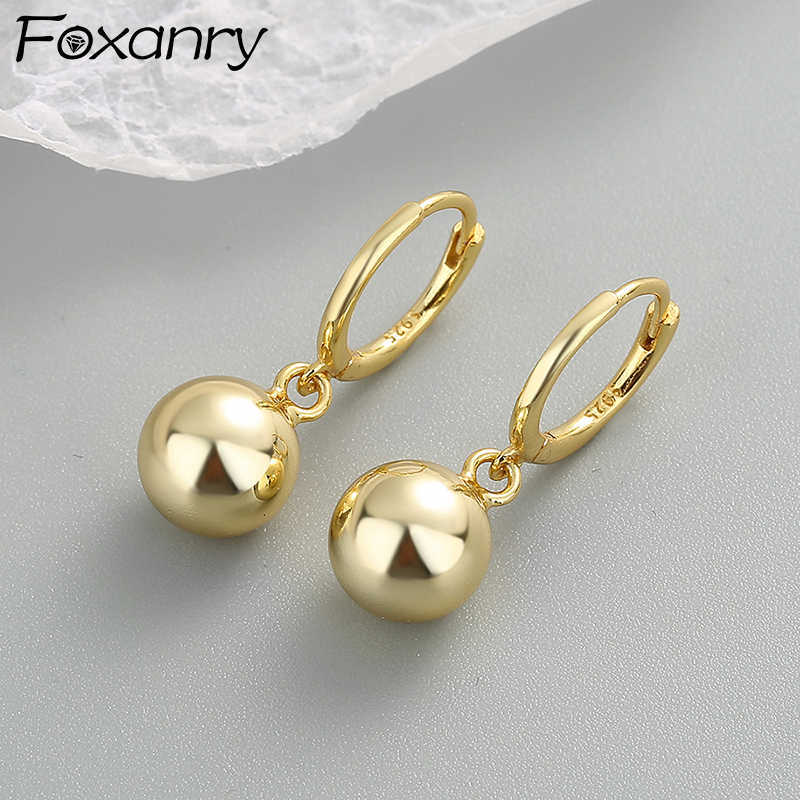 

Charm ANRY Prevent Allergy Silver Color Earrings for Women New Trendy Elegant Ball Pendant Drop Earrings Bride Jewelry Gifts L230315