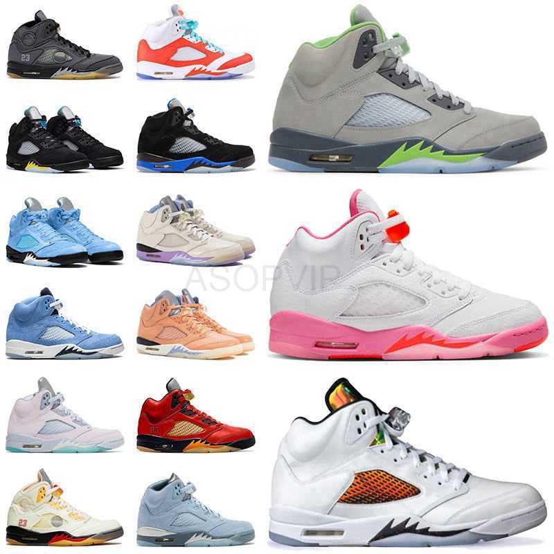 

designer shoes Jumpman 5 5s V Designer Basketball Shoes For Mens We The Bests Pinksicle Florida Gators Unc Green Bean Black Muslin Jade Horizon Sport sandal, # alternate grape 40-47