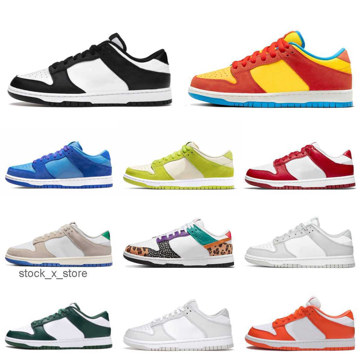 

SB Lows Running Tennis Shoes DuNkS Safari Mix Paisley UNC Blue Raspberry Women Mens Grey Fog Black White Bart Simpson Team Green Cherry Sun, 36-45 strawberry milk