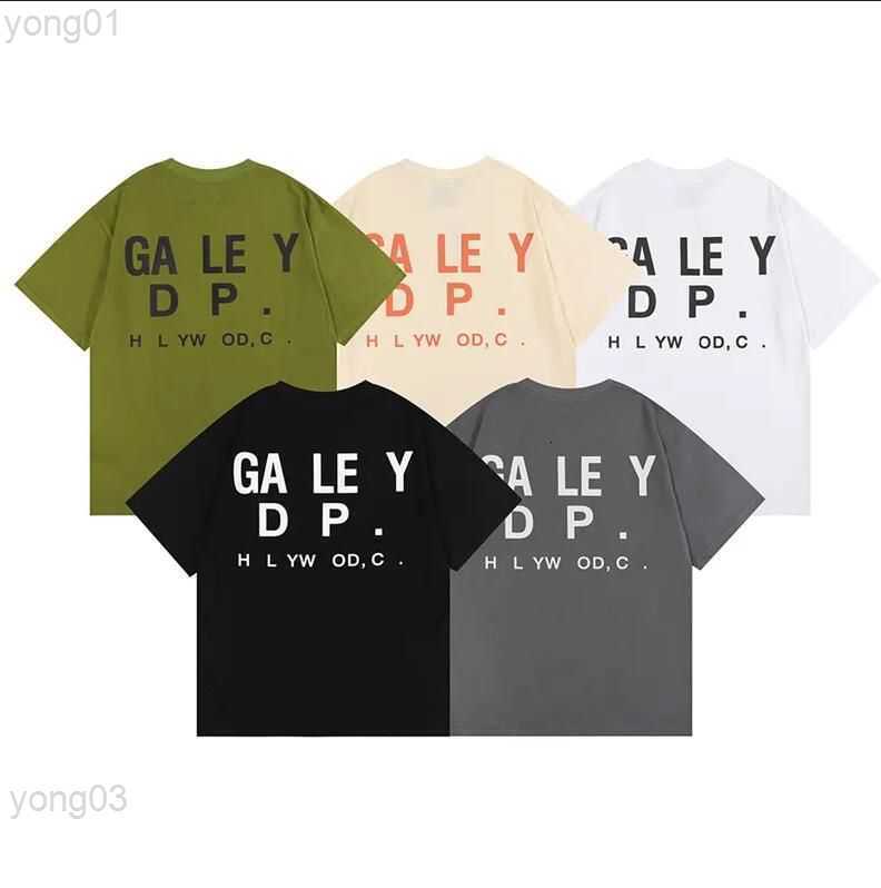 

Men' T-shirts Designer Shirts 2023 Galleryes Mens Fashion Out of Brand Los Angeles Letter Print Hip Hop Large Short Sleeve T-shirt 19x2v, D2