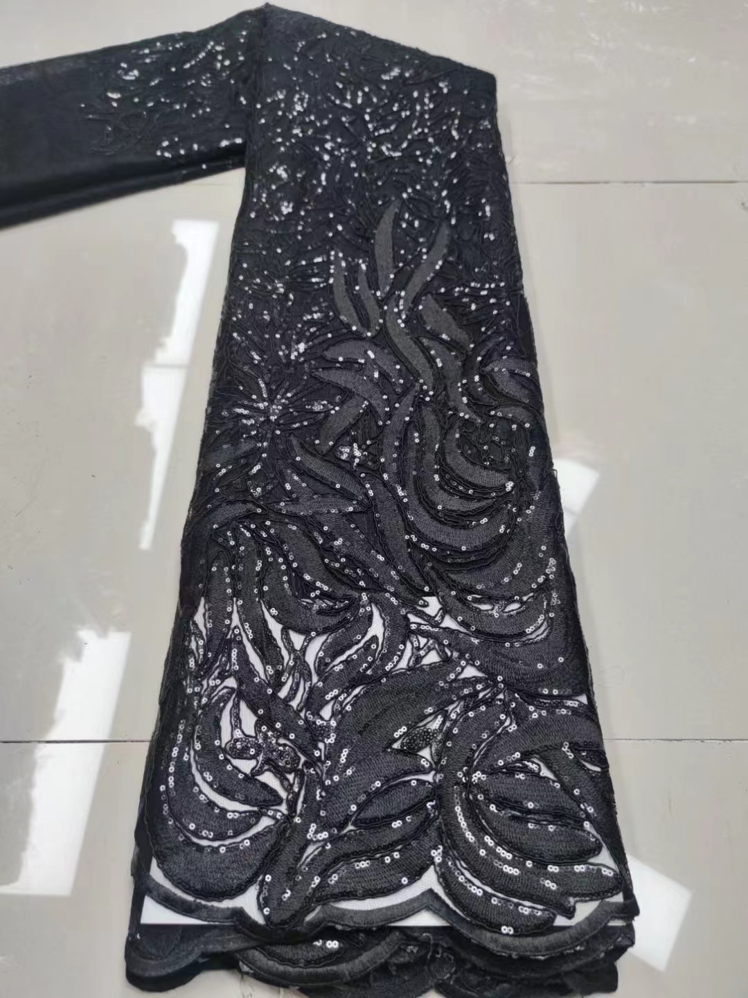 

Exquisite 3D Flowers embroidery French tulle net lace fabric / with beads African lace fabric for Party evening dresses wedding