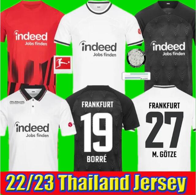 

2022 2023 Eintracht Frankfurt Soccer Jerseys KAMADA M.GOTZE JAKIC KOLO MUANI BORRE RODE SOW ALARIO KNAUFF LINDSTROM TUTA 22 23 football men and kids shirt