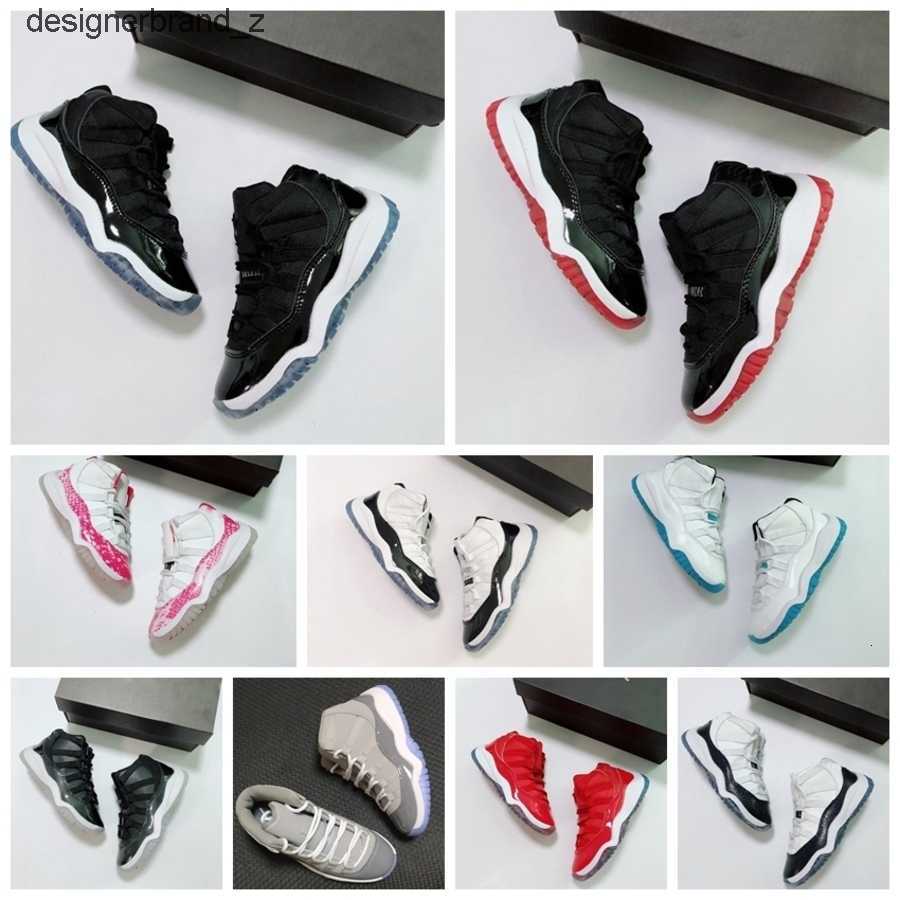 

Top Quality Jumpman infant designers Kids Shoes Cool Grey J11 XI Sneaker Concord Space Jam Metallic Silver Pink Snakeskin Bred Legend Blue YAYL, Purple
