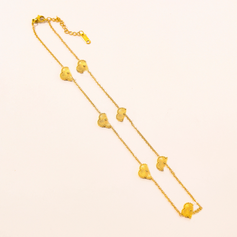 

Elegant 18K Gold Necklace Stainless Steel Designer Necklaces Choker Chain Flower Letter Pendant Fashion Women Adjustable Necklaces Wedding Jewelry ZG1700