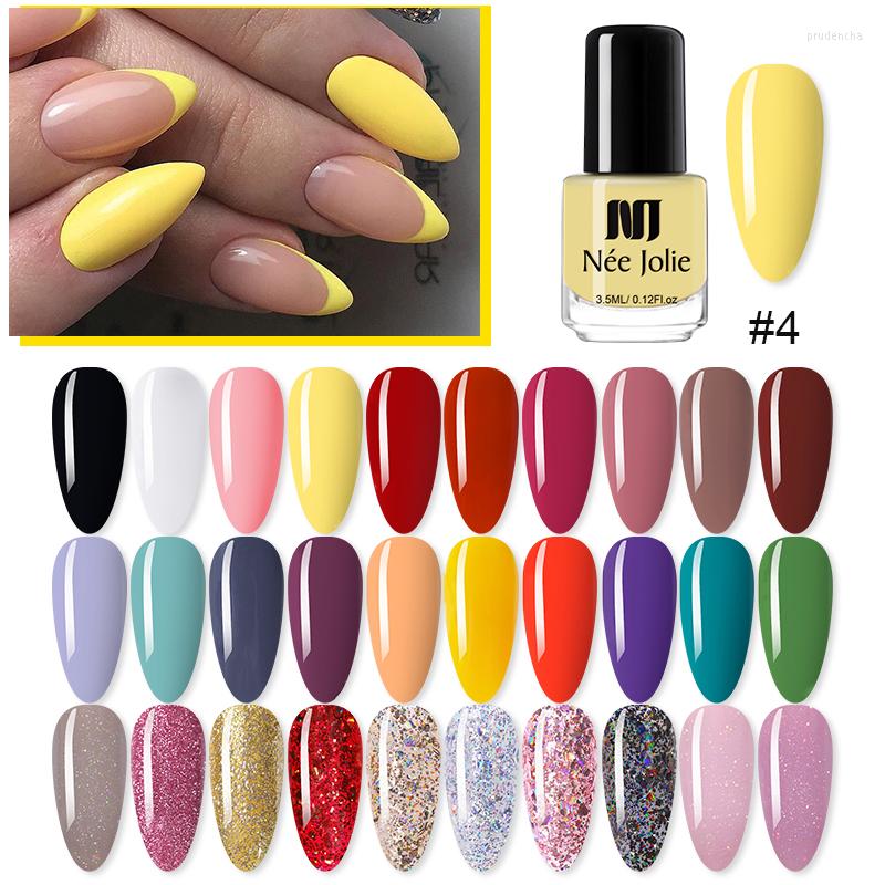 

Nail Polish NEE JOLIE 73 Colors Rose Gold Glitter Sequins Art Varnish Color DIY 3.5ml, 71