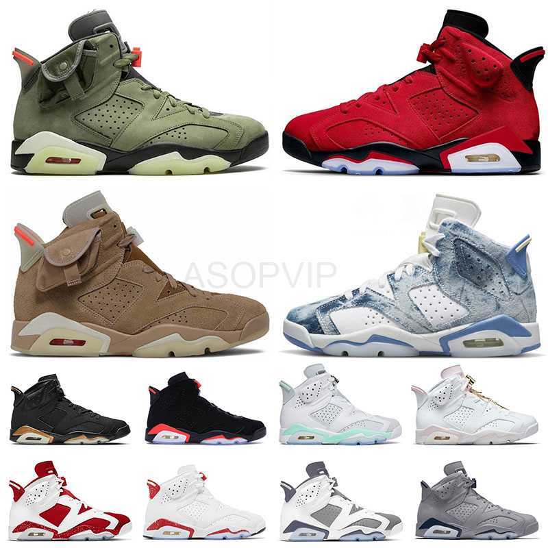 

designer shoes New Jumpman 6 Basketball Shoes For Men Women Toro 6s VI Georgetcown Cactus Jack Washed Denim Sport Blue Cool Grey Fashion Sneakers Trainers sandal, 36-47 gold hoops