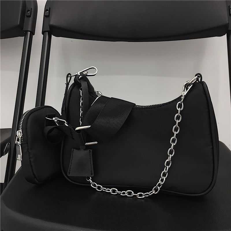 

designer bags re-edition Crossbody women's ins super fire same three-in-one chain underarm versatile mobile phone trendFVXC, 3-in -1