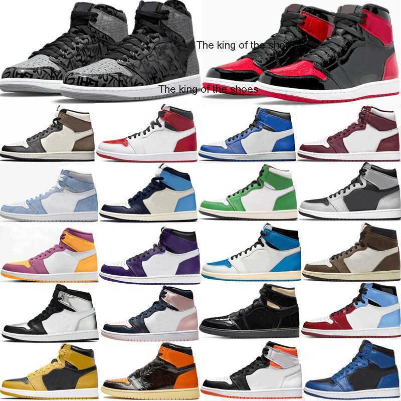

2023 OG2023 OG 1 1s Basketball Shoes Men Bred Patent Starfish Rebellionaire Royal Toe Obsidian Pine Lucky Green Bordeaux Brotherhood Chicago Shadow Dark