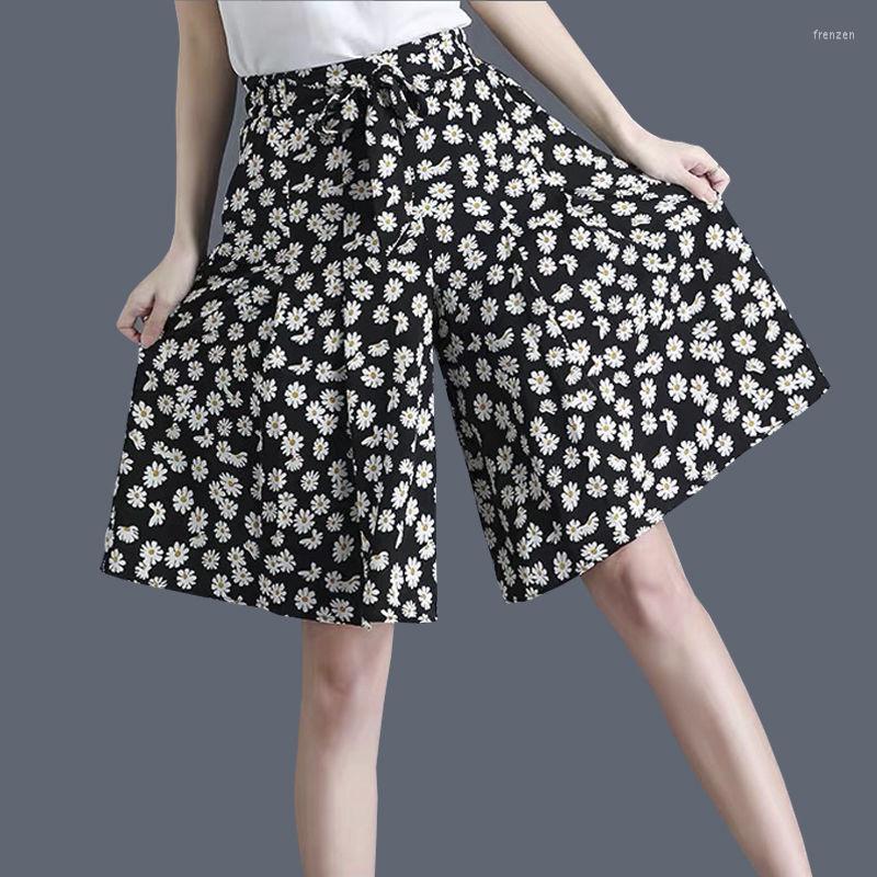 

Women's Shorts Women Chiffon High-Waisted Trousers Summer Casual Pants Loose Ropa Mujer, 02