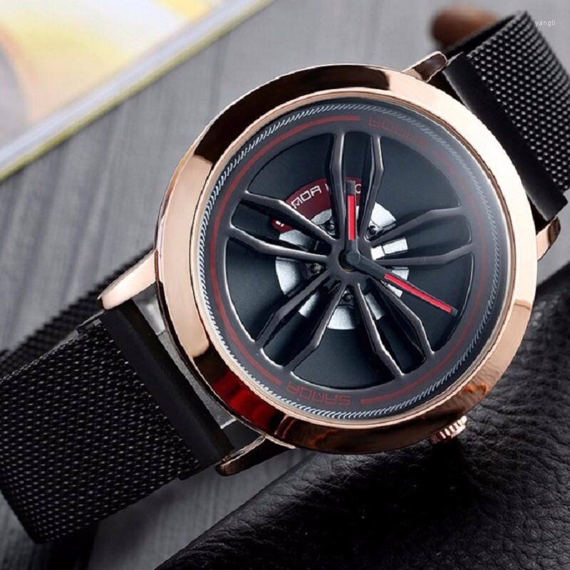 

Wristwatches 2023 Rotation Creative Men Sports Watch For Magnetic Stainless Steel Wrist Watches Fashion Male Clock Relogio Masculino, Type 3