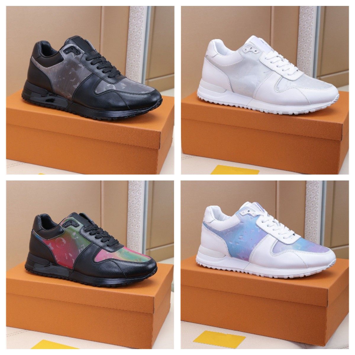 

2023 Luxury brand Designer Men rivou Casual Shoes Mens Sneaker Fashion Shoe Platform Sports Trainers size36-45, Color 3