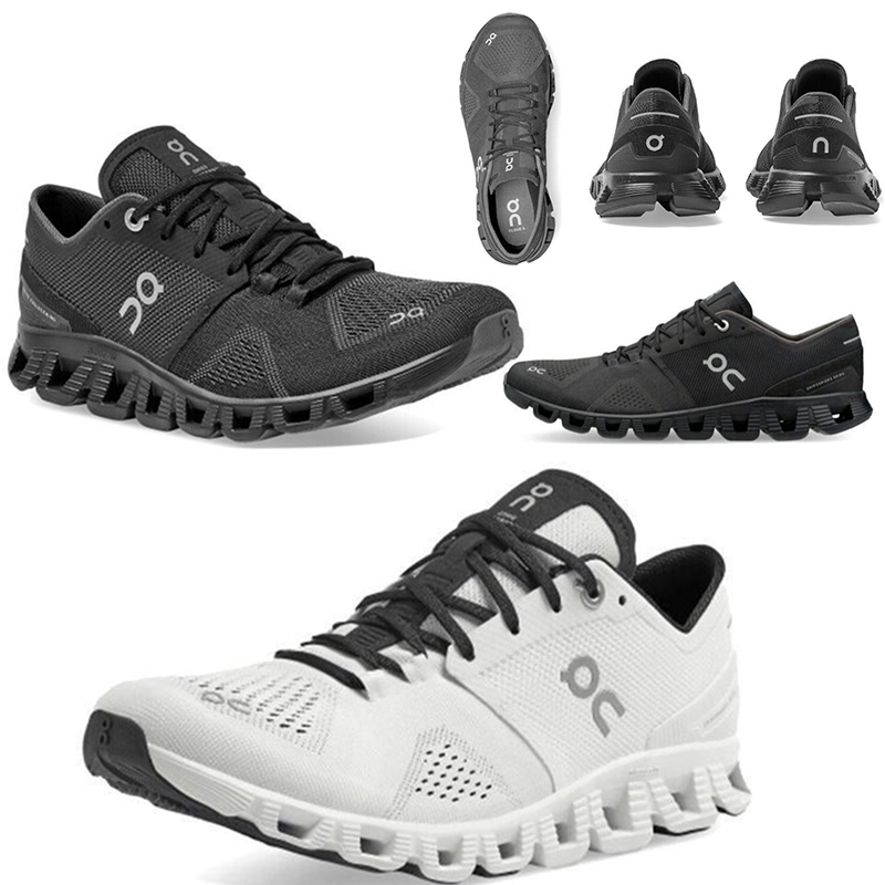 

on running shoes men runner Shock absorption jogging White Black comfort Sports Mens Womens Walking Trainers Sneakers 39-44, Color 4