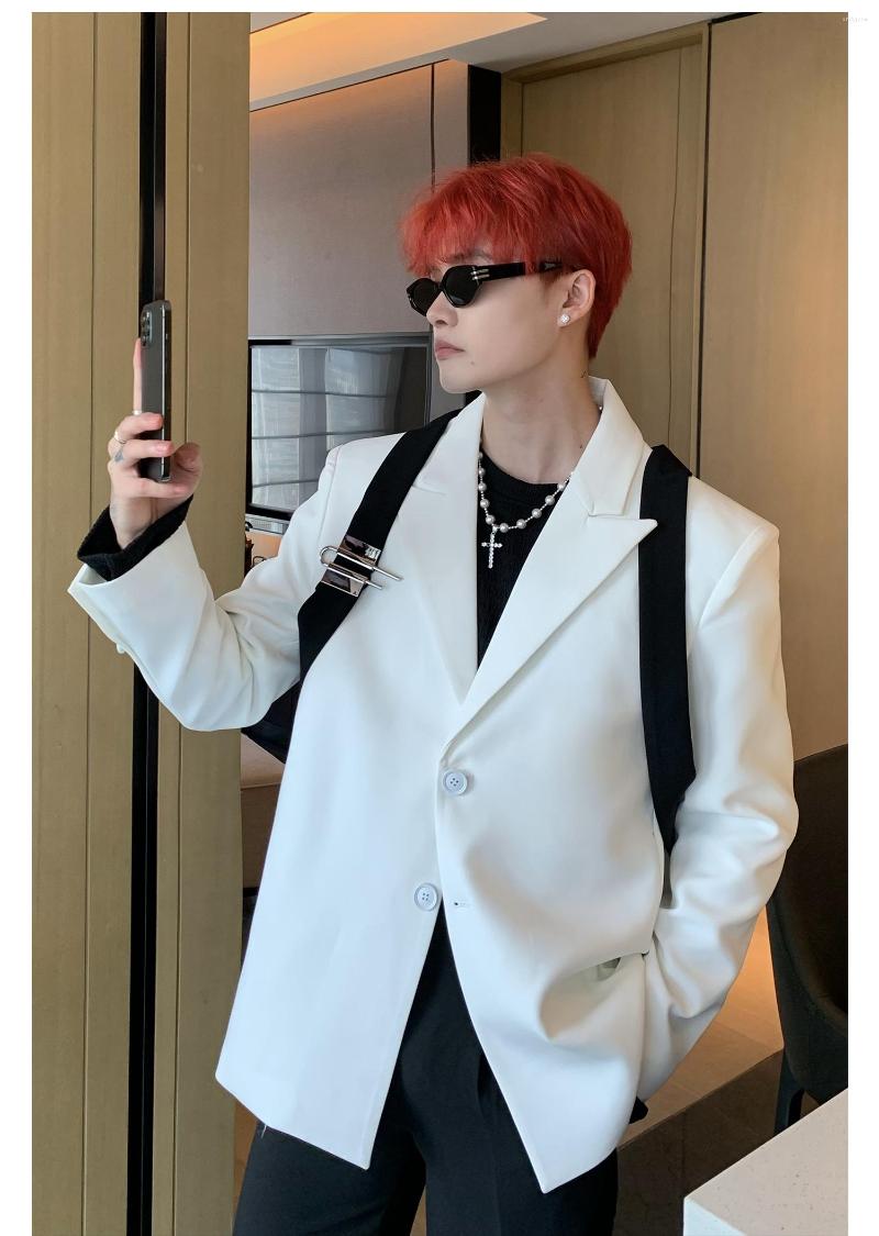 

Men's Suits Bn689 Fashion Men's Coats & Jackets 2023 Runway Luxury European Design Party Style Clothing, Black
