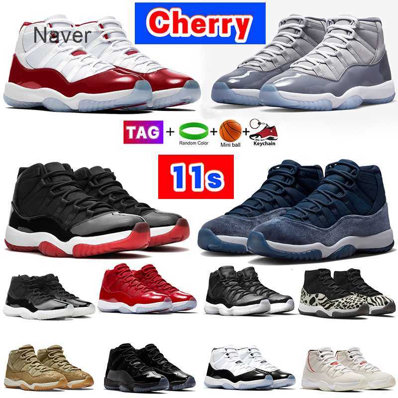 

Mens 11 OG 11s High Basketball Shoes Jumpman mens Womens Sneakers Cherry Cool Grey 25th Anniversary Bred Space Jam Concord 45 midnight navy CGSC, 12-heiress black