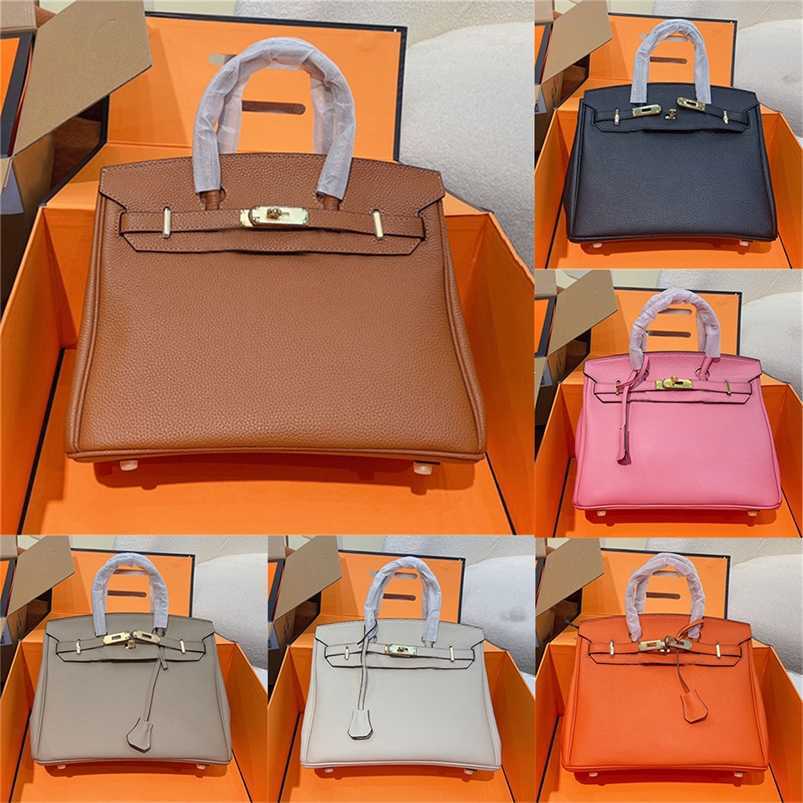 

Genuine Leather Birkins Bags TOGO Bag Classic Gold Buckle Closure handbag large capacity designer luxury totes shoulder bags women genuine leather, 3 / 20