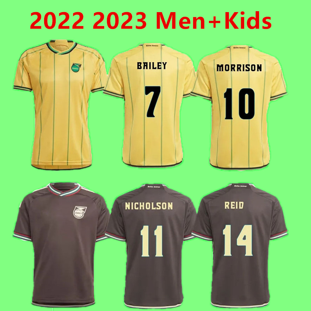 

Men Jamaica soccer jerseys 23 24 national football team Bailey ANTONIO REID Nicholson LOWE MORRISON home away shirt Men, 23 24 home