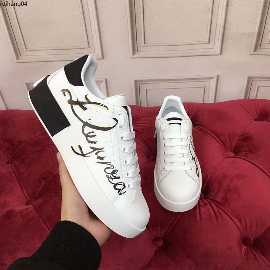 

Mans arrival Casual Shoes White Black Red Fashion Mens Women Leather Breathable Shoes Open Low sports Sneakers hc rh41910000001