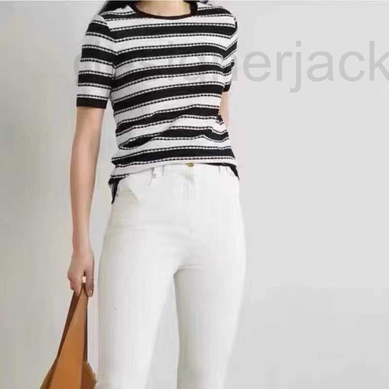 

Women' Knits & Tees designer Summer New Shoulder Button Short Sleeve Pit Knitted Top Women 1X9J, Picture color