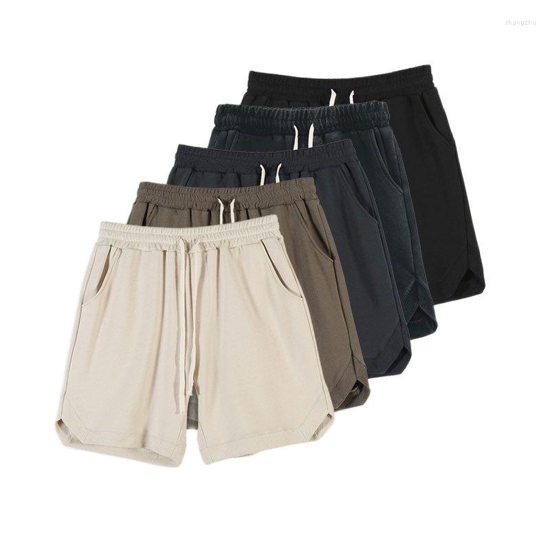 

Men' Shorts Summer 2023 Men' Casual Breathable Cotton Gym Short Fitness Workout Sweatpants Beach 4 Color, Beige