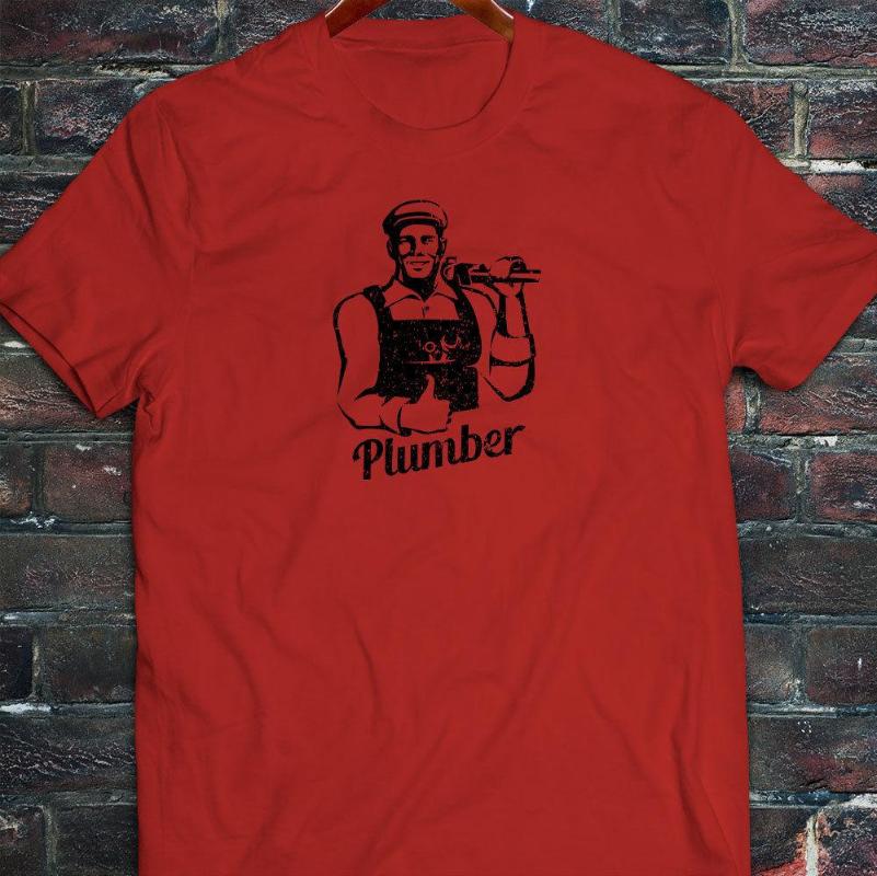 

Men' T Shirts Summer 2023 Short Sleeve Plus Size PLUMBER THUMBS UP PLUMBING HANDYMAN TOOLS WORKER Mens Red T-Shirt Tee Shirt, Notprint10