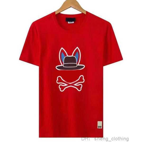 

Men's Plus Tees Psycho Bunny Tshirt Cotton Short-sleeved Fashion Men and Women Short T-shirt Couple Models Printed Shorts 2 152o 4 3LLM