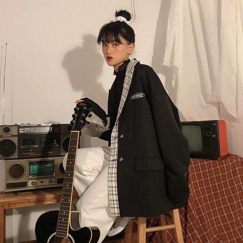 

Men's Suits Hstar Blazers Autumn Loose Solid Handsome Ins Fashion Daily Korean Style Chic, Bl