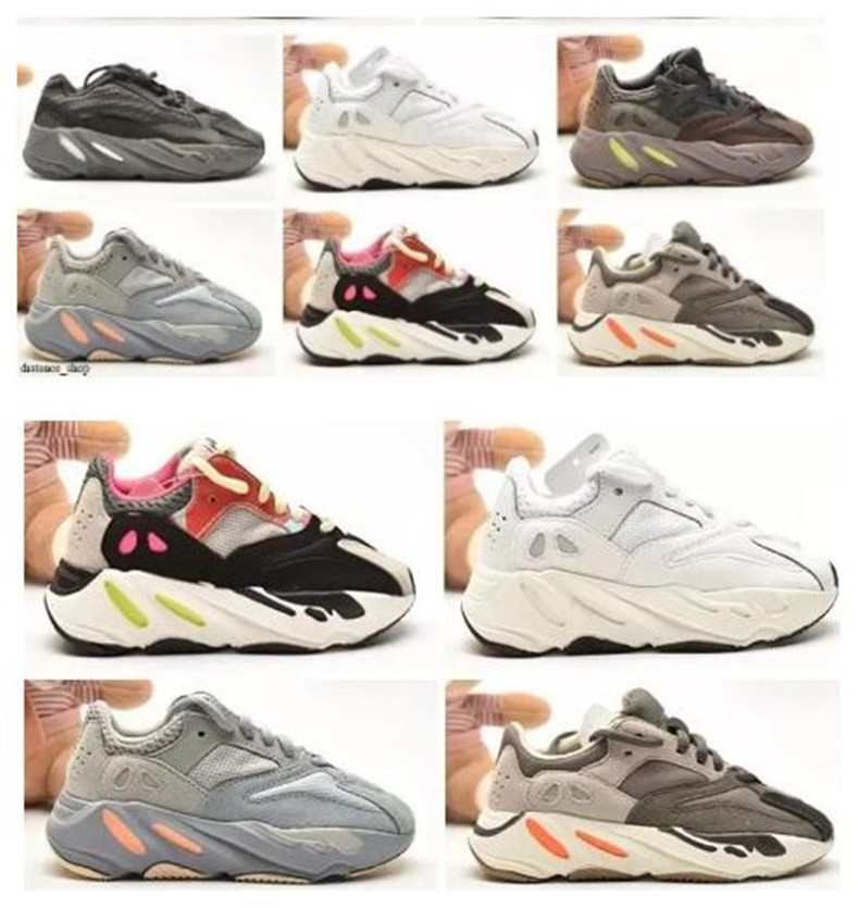 

High Quality Fashion Athletic 700 V2 Children shoe Infants Kids Running Shoes Boys Girls Sneakers yezzies Little Boy Black Skeleton yeezies Basketball Trainer