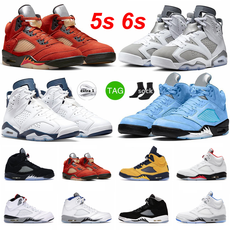 

5 Men basketball shoes men women 5s Hyper Royal Jade Horizon Oregon Michigan Fire Red 6 6s Hare Cool Grey Midnight Navy Georgetown Sports Trainers Outdoor size 36-47, #19