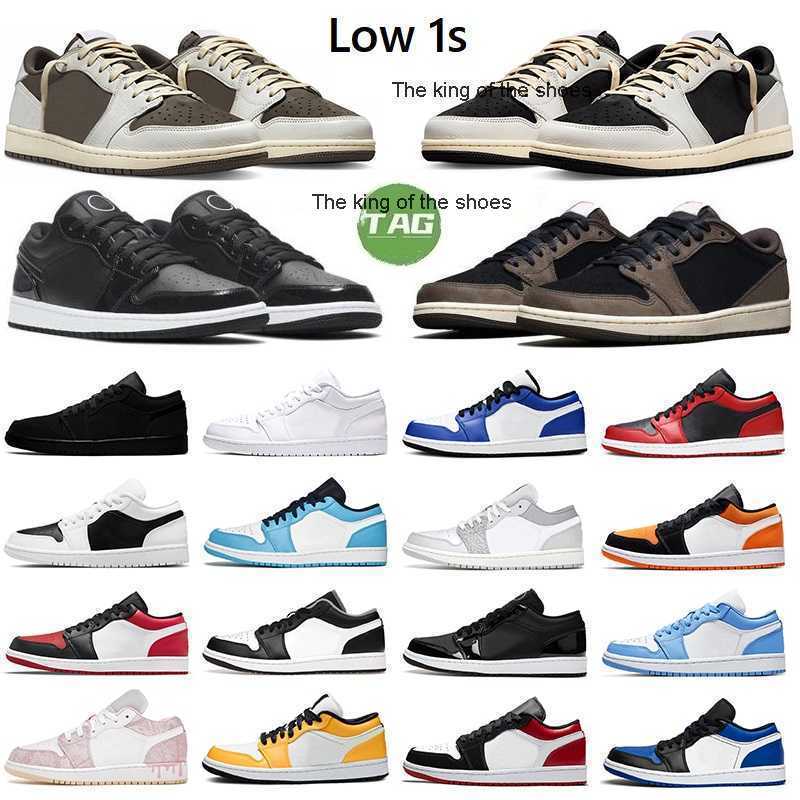 

2023 OG2023 OG lows ones women men basketball shoes travis 1s jumpmans 1 low trainers ice blue reverse scotts mocha black phantom bred shadow toe unc mens, 27