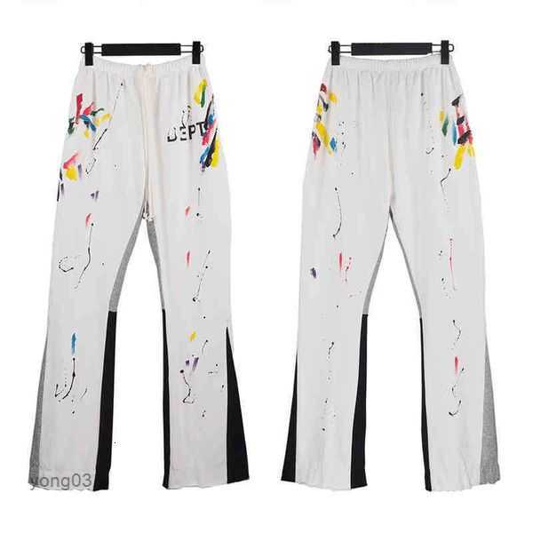 

Galleryes Ink Patching Hand-painted Pants Designer Dept Sweatpant Splashing Graffiti Pant Men' Women' Sports Micro Flare 2q2jj 2idi8, Details