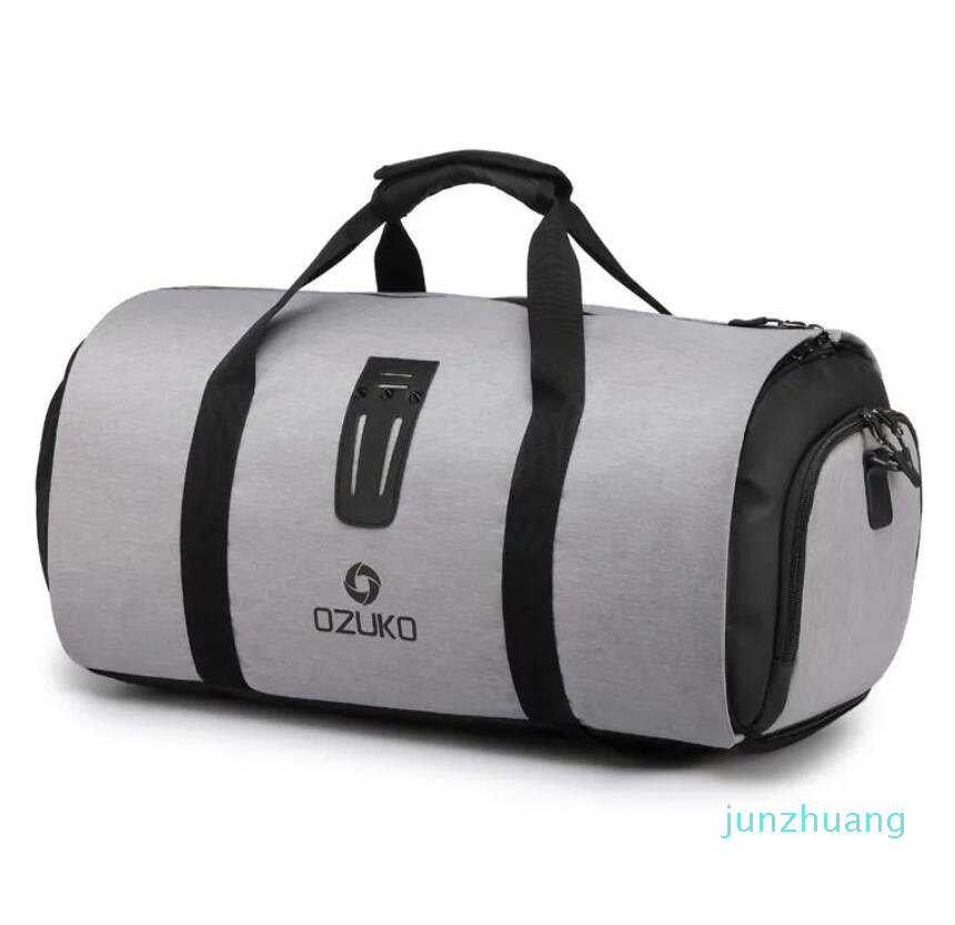 

Backpack Men's Business Bag Large Capacity Handbag Leisure Cross-travel Fitness 2023, Gray
