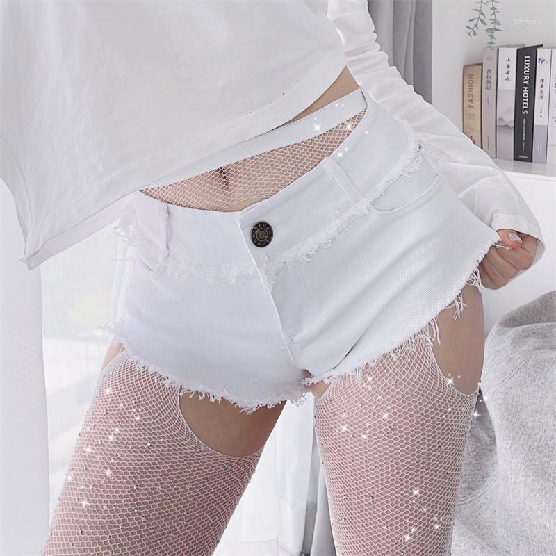 

Women' Shorts Sexy Women Jeans Denim Cowboy Low Waist Super Summer Skinny Mini Pants Girls Taste Nightclub Underwear, Black