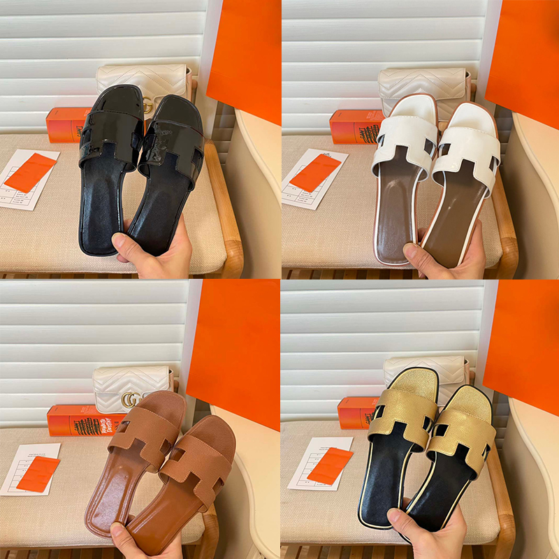 

2023 Style oran Women Men Summer Slippers Sandals Designer Luxury Female Leather Flat Sexy Female Outside Woman Wear 100 Matching Indoor Herma Fashion Shoe Size 35-43, #24