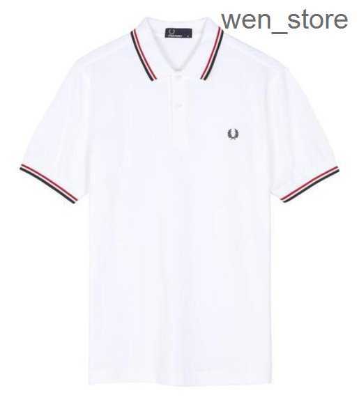 

2023 Hot High Quality Fred Perry Classic Polo Shirt English Cotton Short Sleeve 2022 Designer Brand Summer Tennis Men' T-shirt 12 Colors 3 XBZG