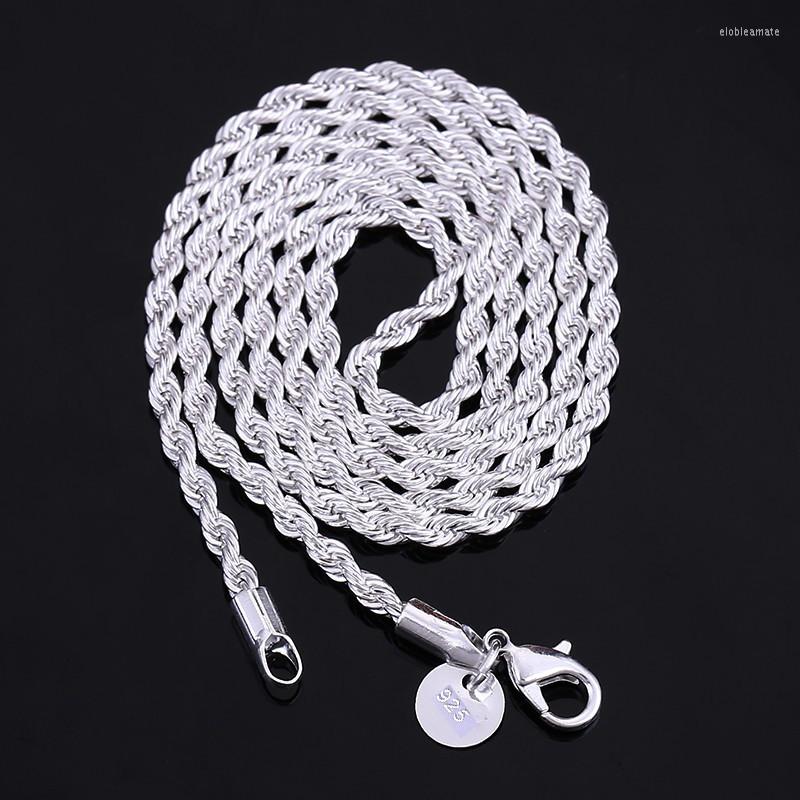 

Chains Fashion 16-24Inch Width 3mm Rock Punk Necklace Rope Fine Unisex Chain Chokers Vintage Jewelry Accessories Gifts For Men Women