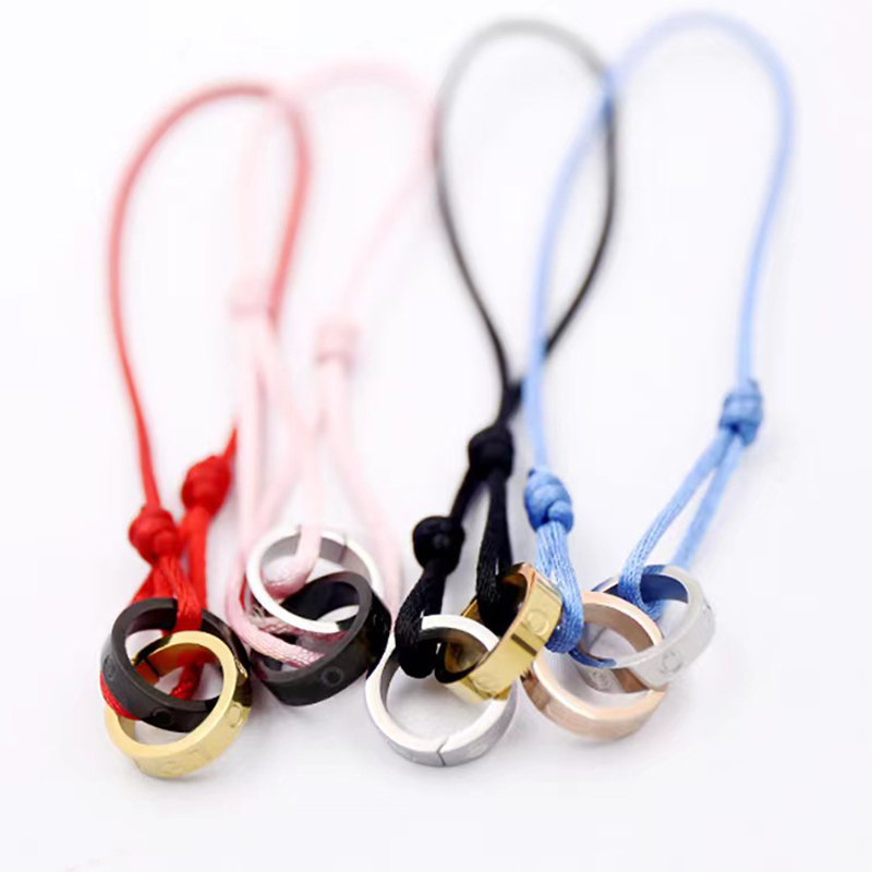 

Fashion New Double Ring Charm Bracelet Brand Classic Designer Love Bracelet For Women High Quality 316L Titanium Steel Electroplated 18K Gold Jewelry Gift